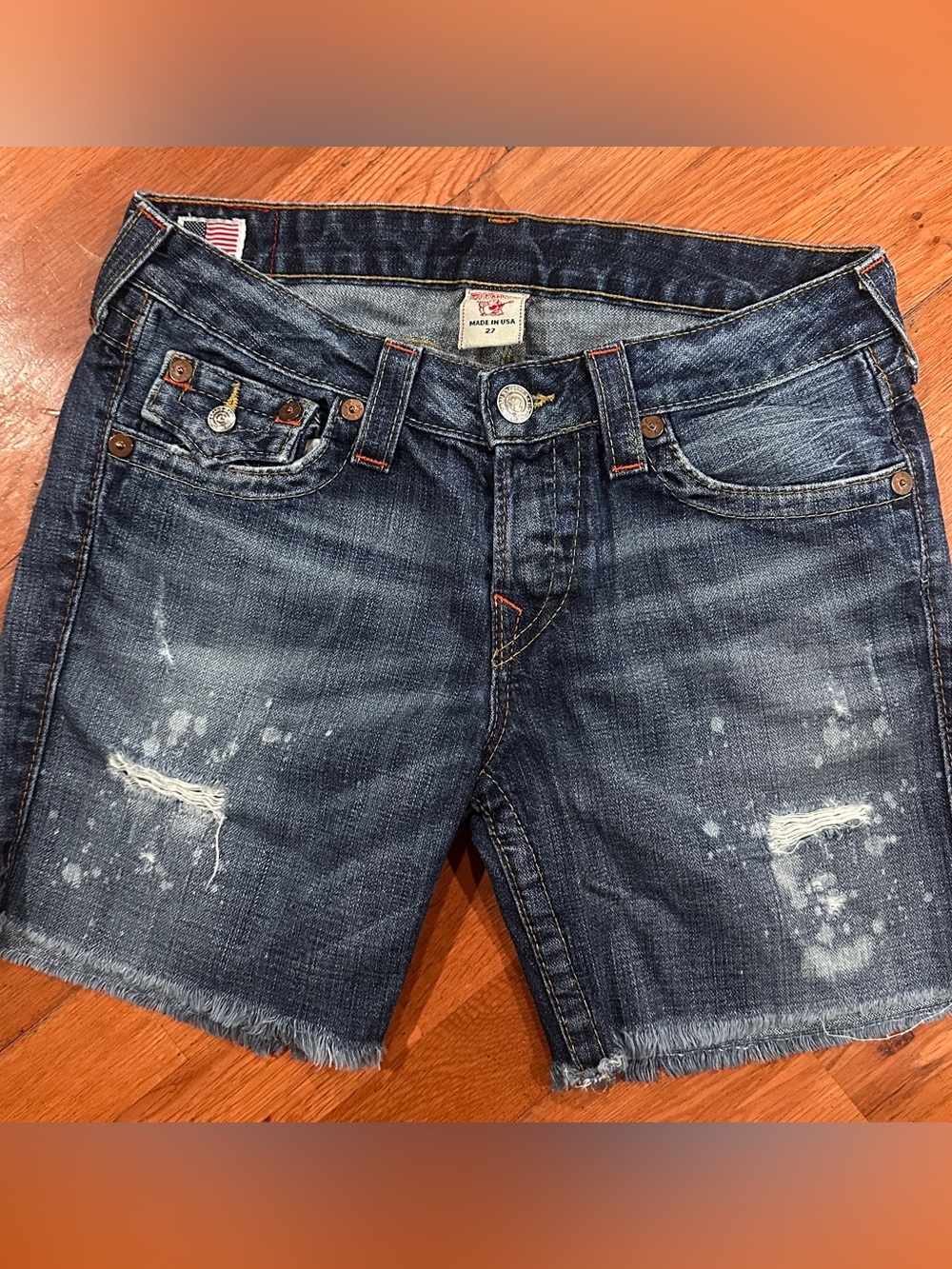 Vintage Y2K true religion “Jayde” shorts size 27